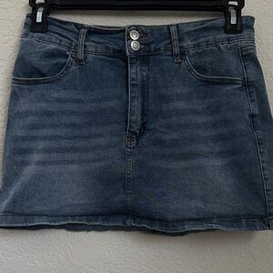 Project/Rebel Denim Mini Skirt